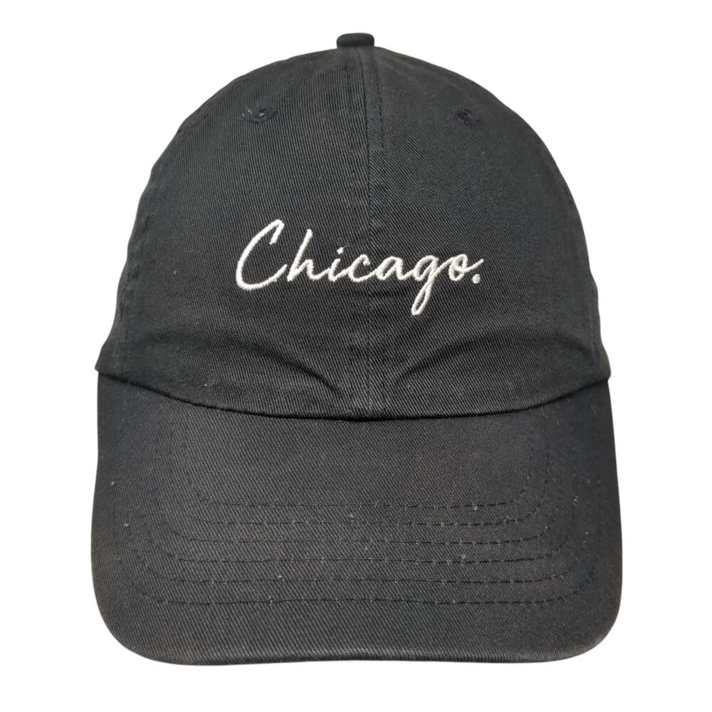 Chicago Chiboys Slideback Baseball Cap Black One Size Adjustable Embroidered